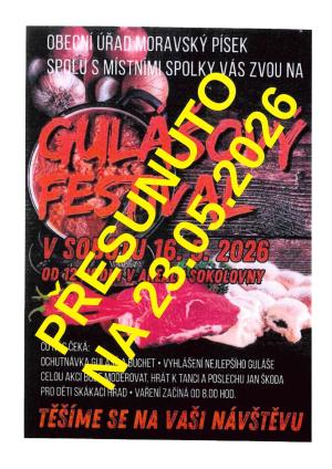 Gulášový festival 2026 - změna termínu